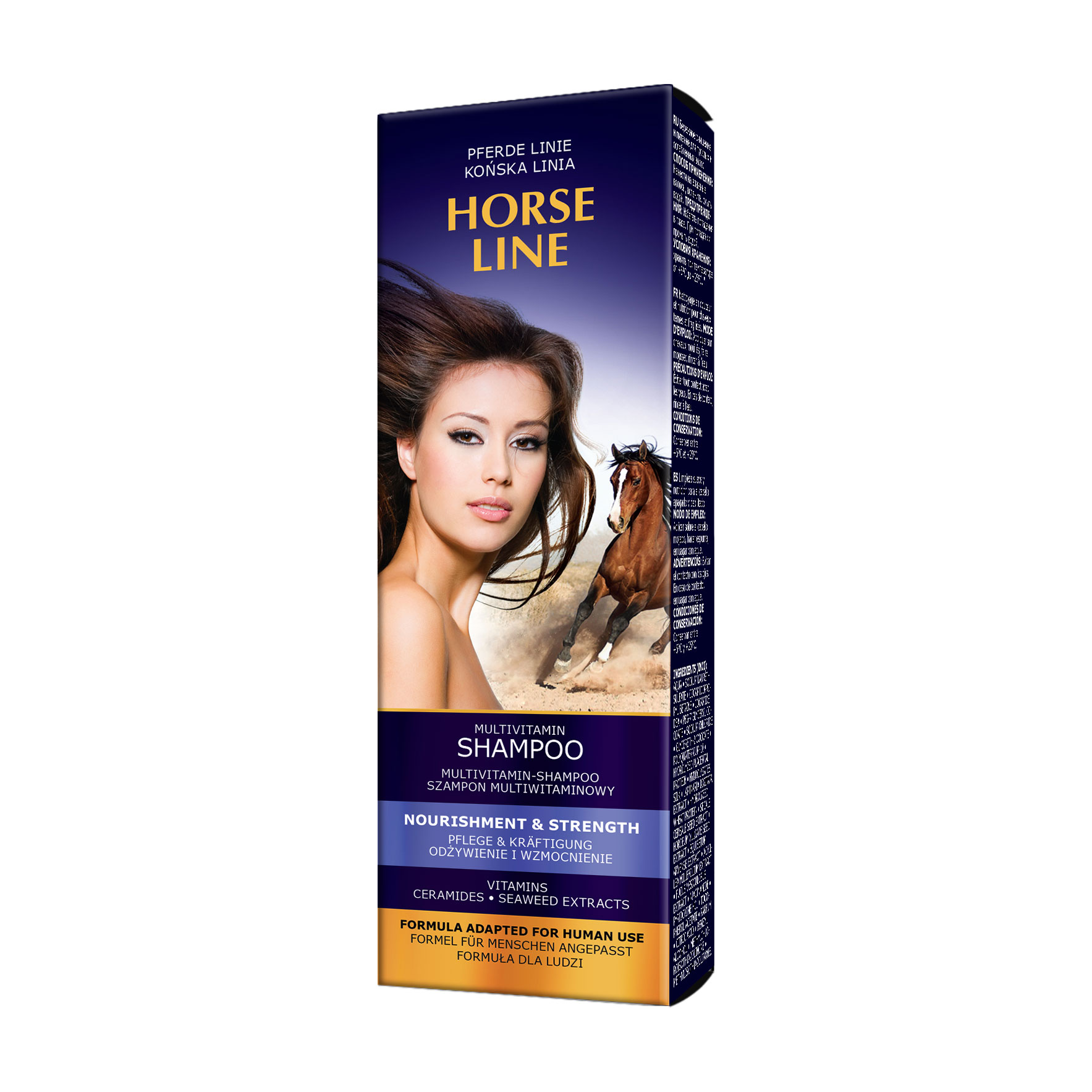 Шампунь для волосся Pharma Group Horse Line, Мультивітамінний, живлення та зміцнення, 200 мл